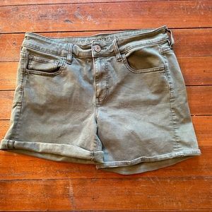 Army Green high waisted American Eagle Shorts size 12